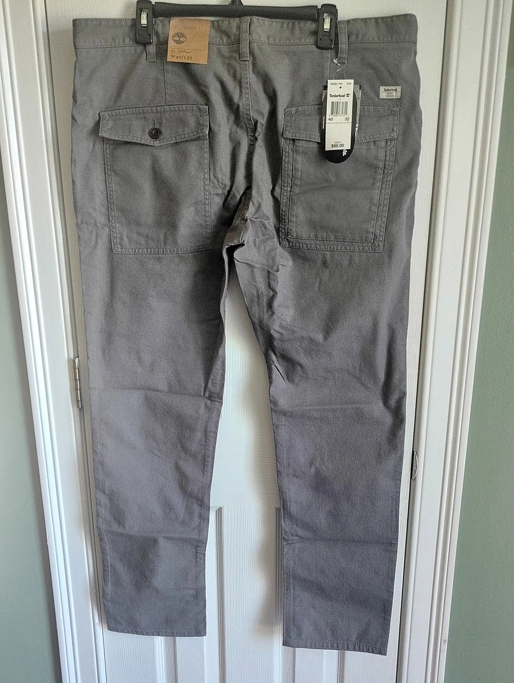 Timberland Straight Fit Cargo Pants Gray Waist 40